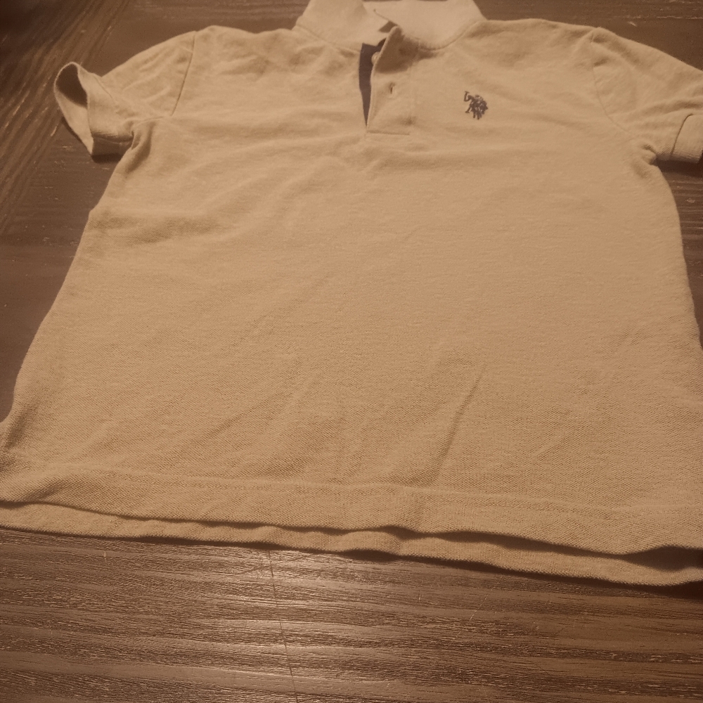 Polo Shirt with Embroidered Pony - Light Beige